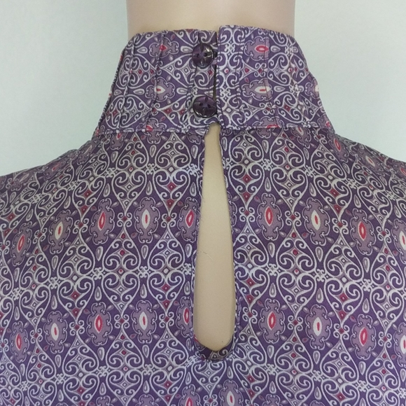 [Original Penguin] Ruffle Front Mock Turtleneck XS - Picture 5 of 7